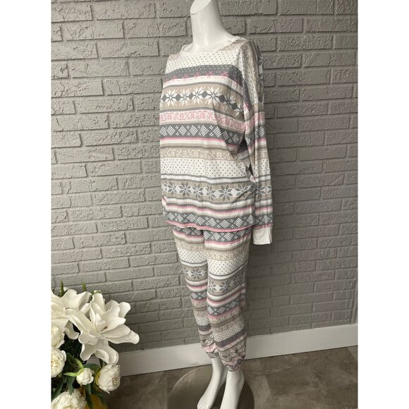 Simply Vera Women's Multicolored Soft 2 Pcs Pajama Set Size S - Picture 2 of 11